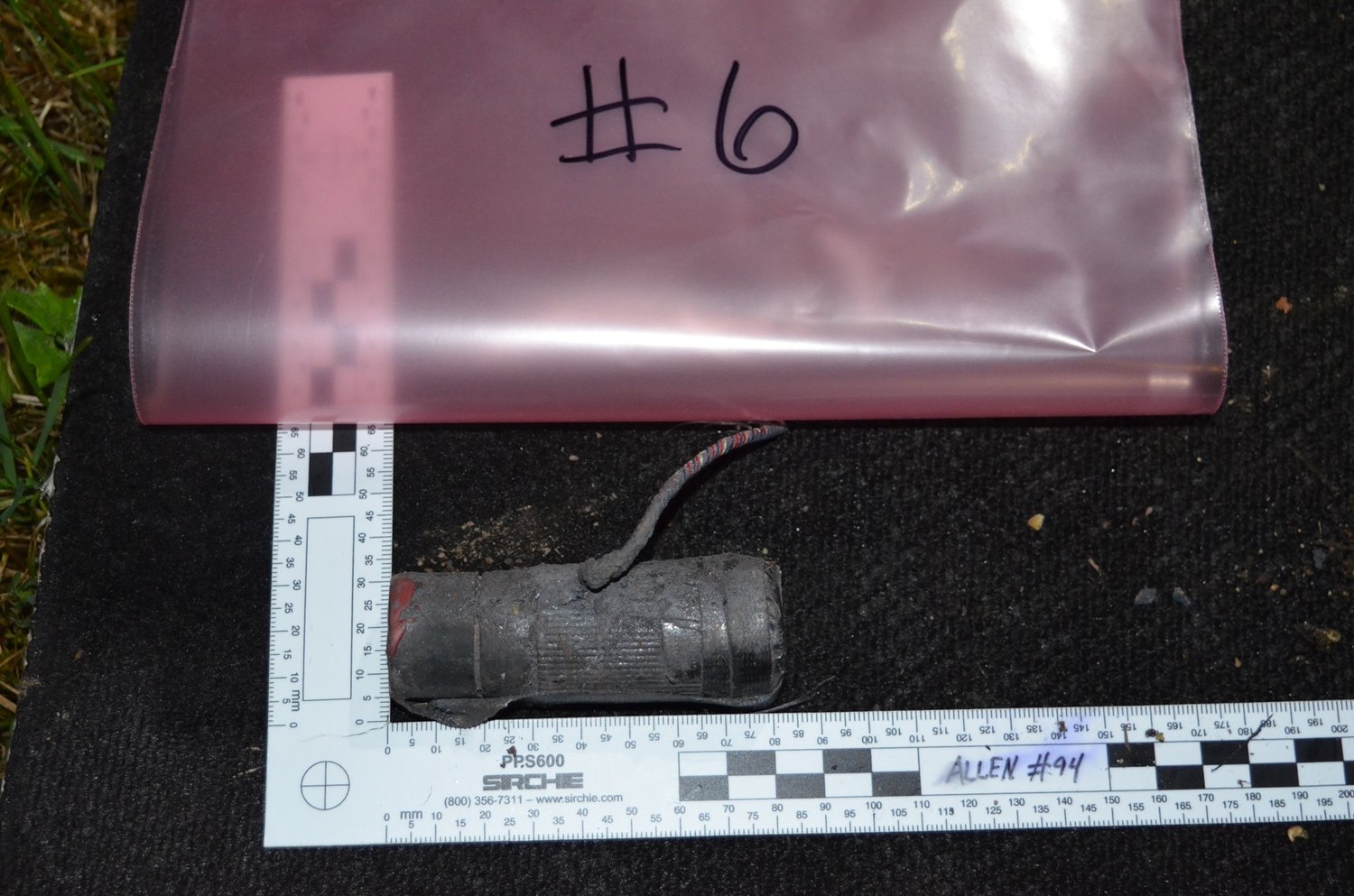 A homemade explosive device found by detectives at the scene of the explosions Tuesday night in Port Hadlock.