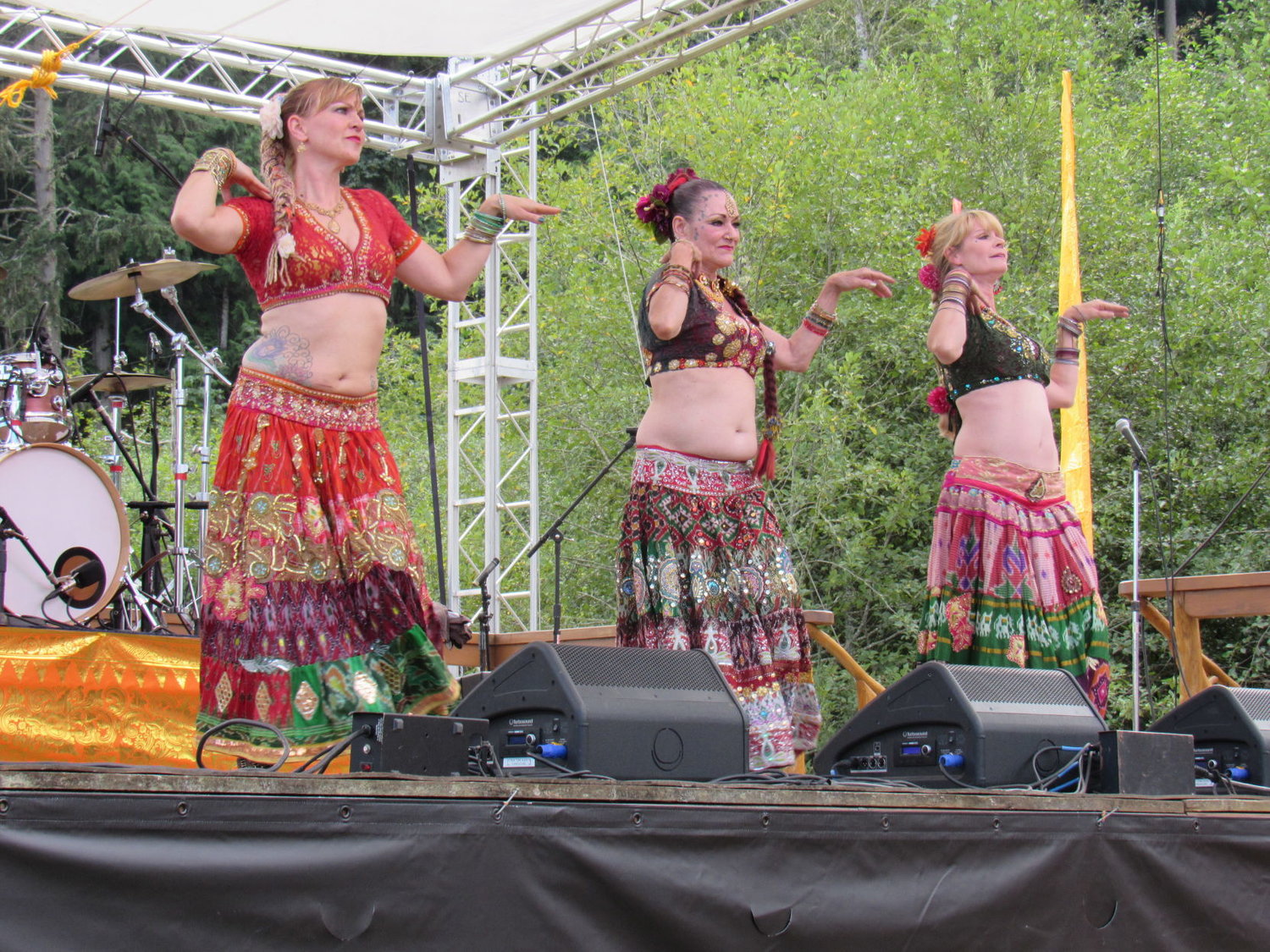  Traveling from Port Angeles to Quilcene, the Shula Azhar belly dancers showed their moves. Leader photos by Jimmy Hall