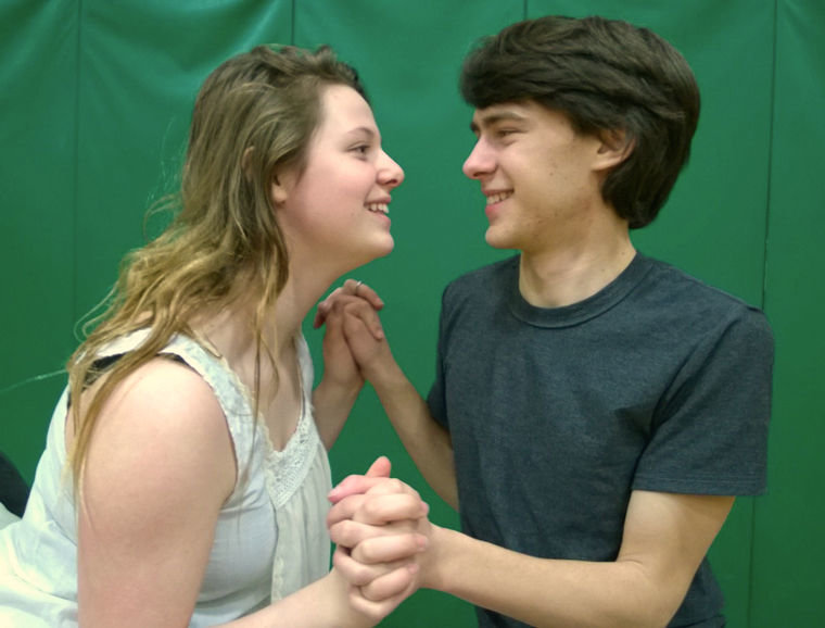 Keira DeLuna and Noah Phillips play the title roles in "Romeo and Juliet," playing at 7 p.m., Fridays and Saturdays, March 6, 7, 13, and 14, and 2 p.m., March 15 at Mountain View Commons gym. Submitted photo