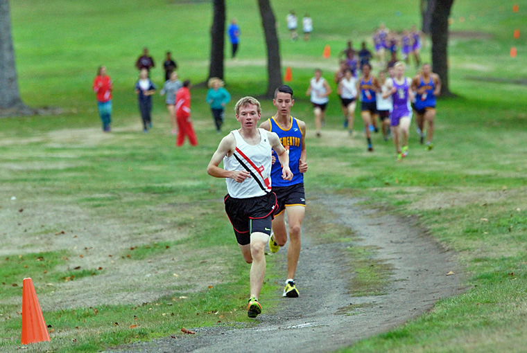 Port Townsend senior Ryan Clarke won the 3.25-kilometer cross country run Oct. 1 hosted at the Port Townsend Golf Club. Clarke is the runner to beat in terms of an Olympic League boys' championship. Photo by Nicholas Johnson