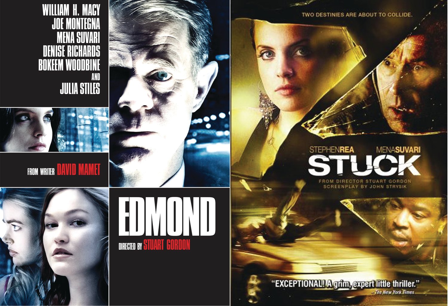 The final films directed by Stuart Gordon: “Edmond” (2005) and “Stuck” (2007).