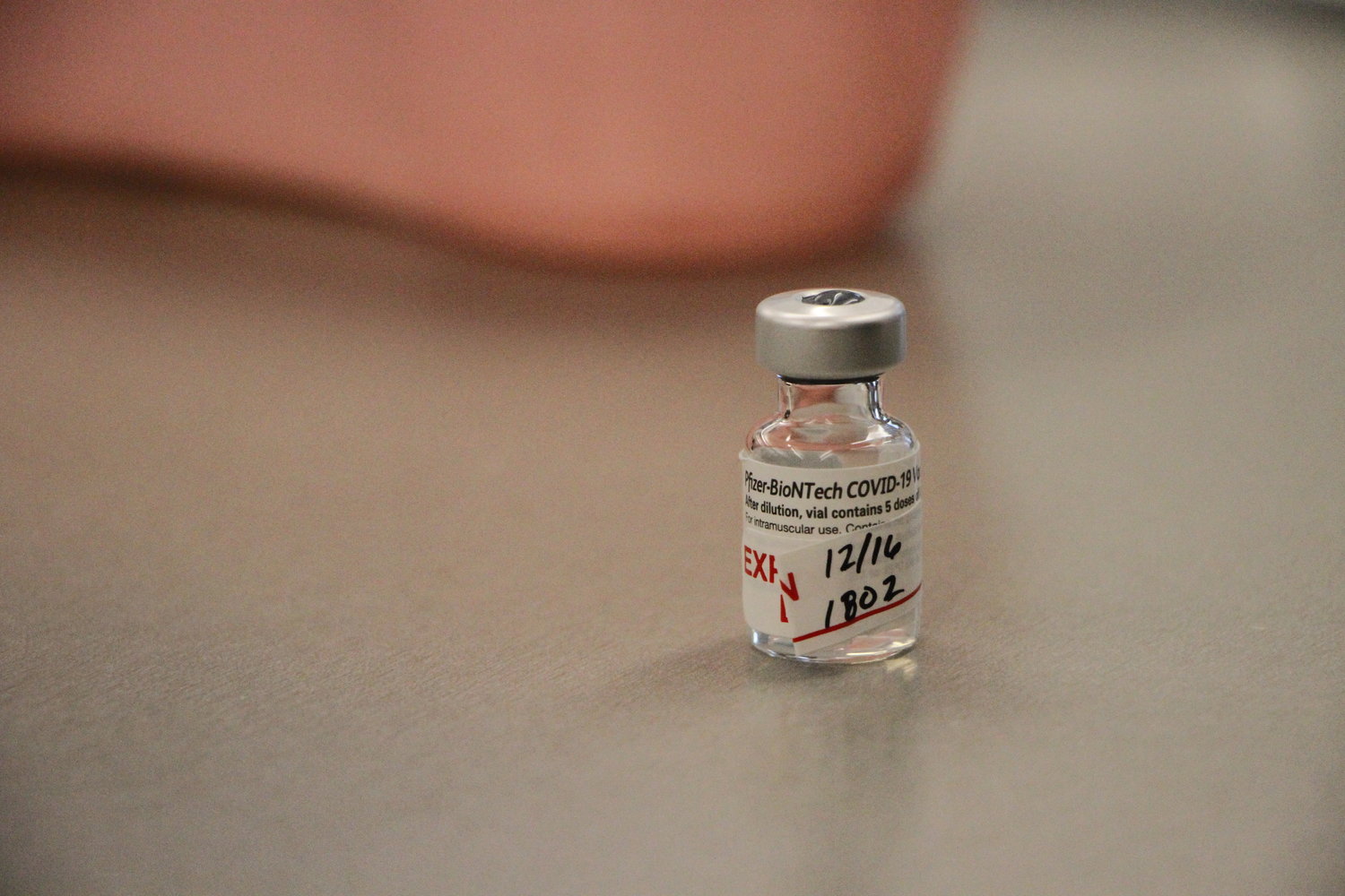 Each vial of the Pfizer-BioNTech COVID-19 vaccine contains five doses.