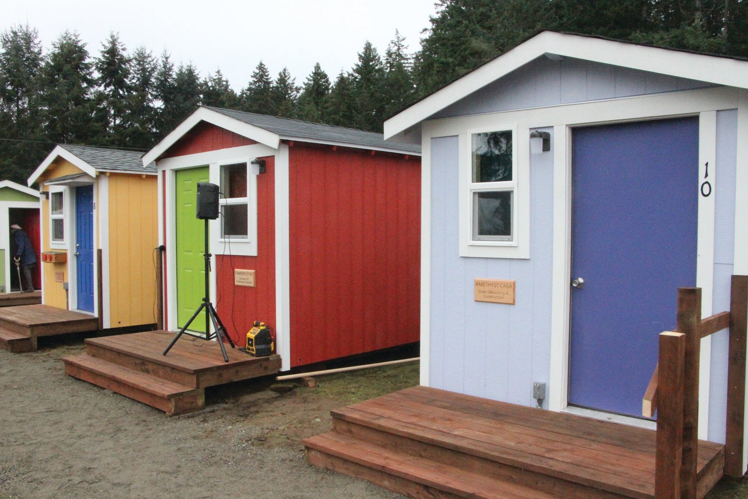 While not technically permitted by the county yet, the tiny houses at Peter’s Place in Port Hadlock have already begun housing residents. Organizers of the project are working to bring the village up to code.