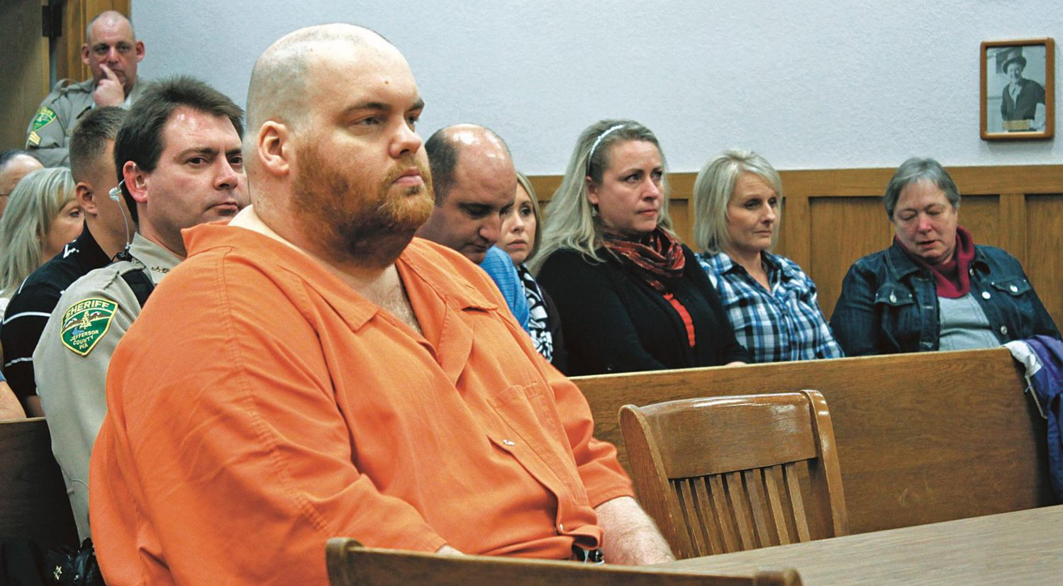 Michael John Pierce sits in a Kitsap County courtroom in 2014.