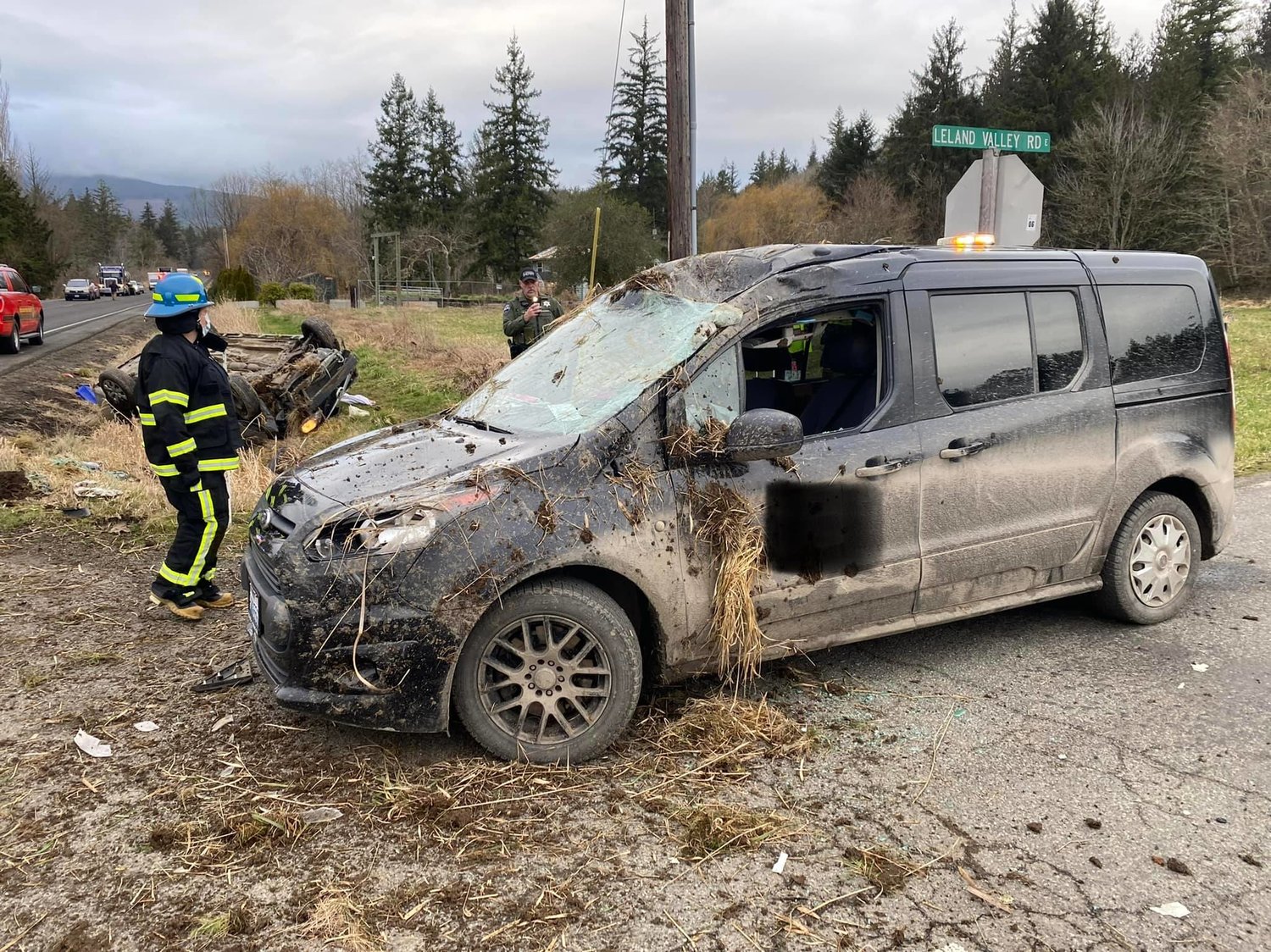 Both of the vehicles involved in a collision that occurred around 3:30 p.m. Monday, Feb. 7  at the intersection of Leland Valley Road and U.S. Highway 101 had passengers that required medevac transport.