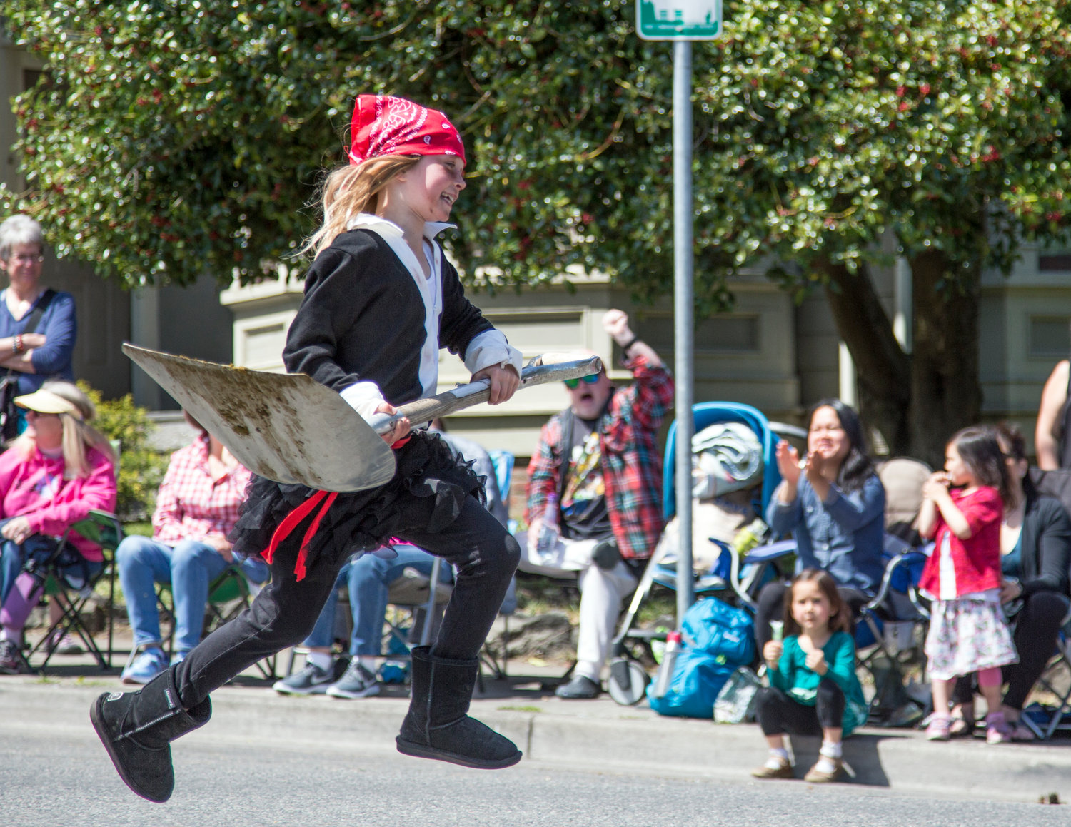 Sunny skies welcomed participants in the Rhodendron Festival’s Grand Parade during the big event’s pre-pandemic glory in 2019.