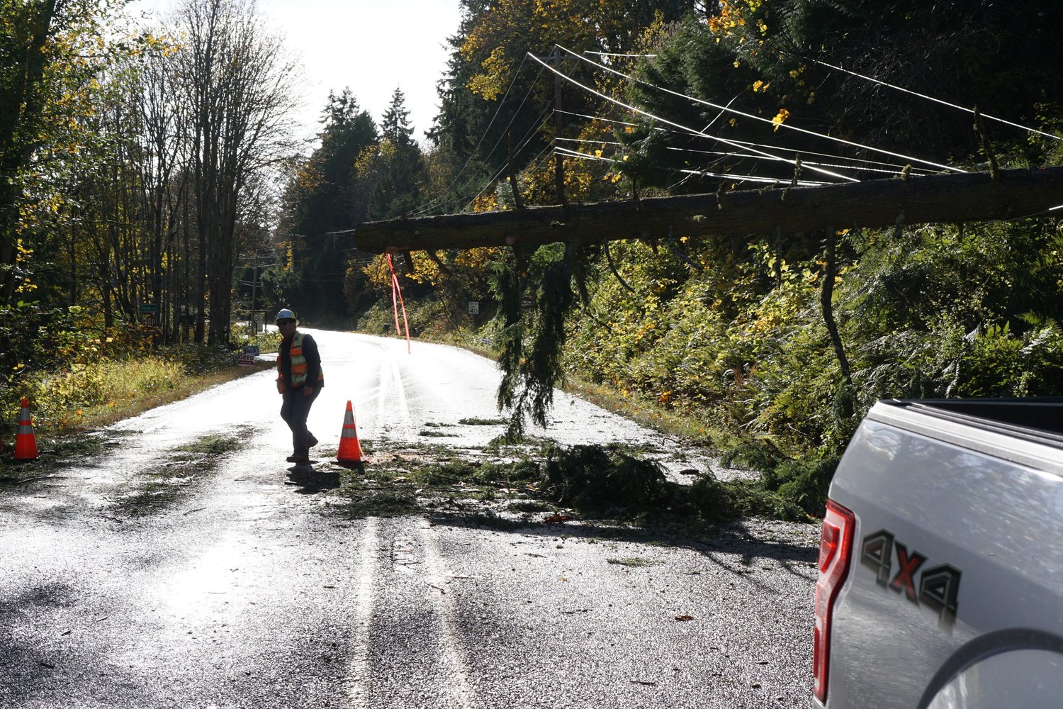 Crews from the Jefferson County PUD, Mason PUD, Palouse Power, and Olympic Electric Company worked together for around four days to fully restore electricity to customers in Jefferson County.
